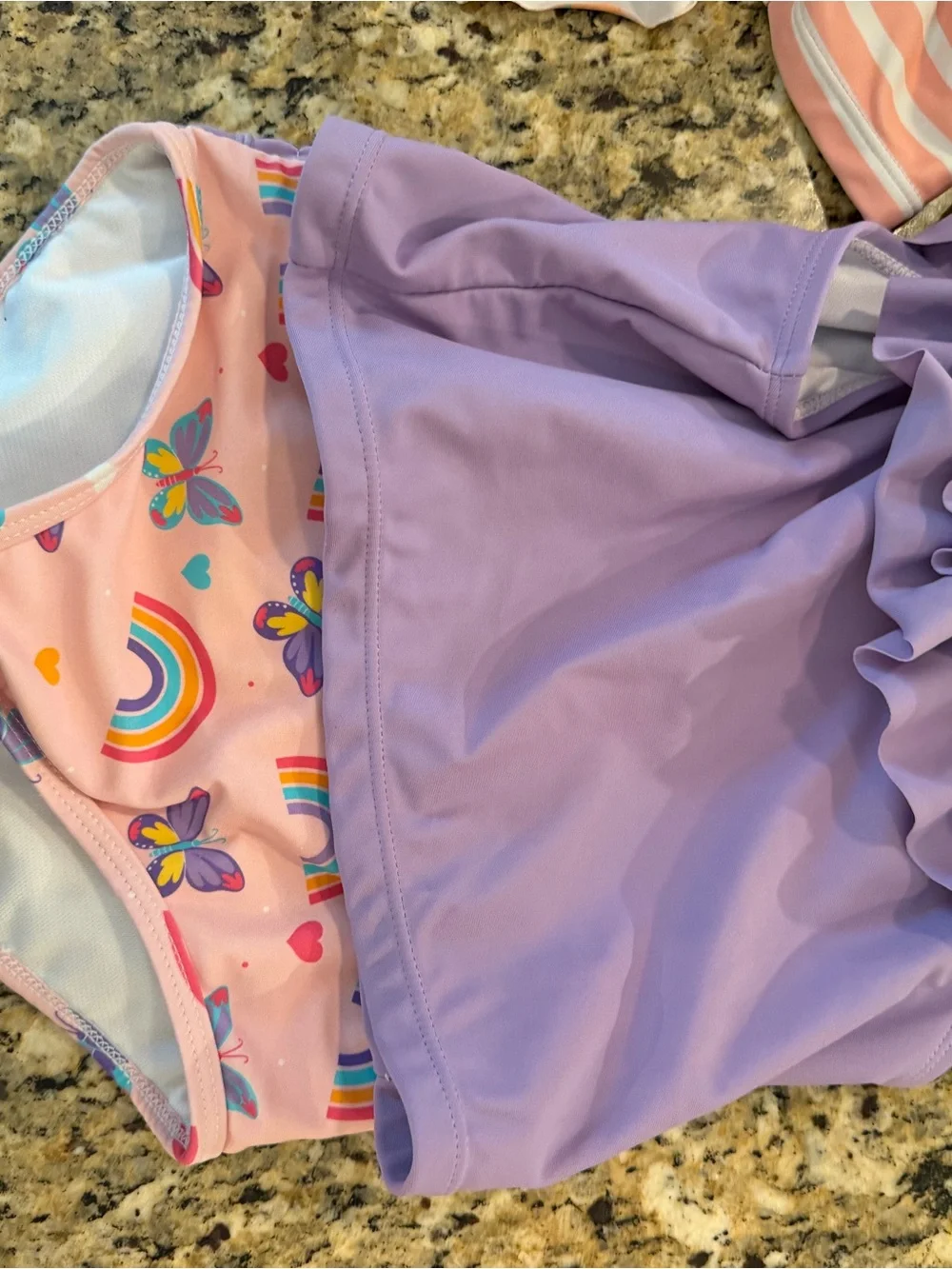 Ruffle Butts- girls Bathing suits- size 6